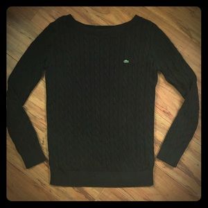 Lacoste Cable Knit Cotton Sweater
